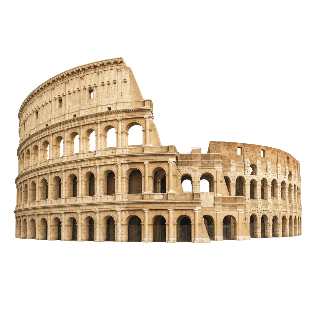 Illustration of Colosseum in Italy